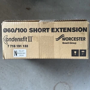 7716191133 WORCESTER BOSCH SHORT FLUE EXTENSION KIT 220MM 60/100MM WHITE - Picture 1 of 1