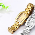 Luxury Women's Gold Jewelry Watch Thin Rectangle Crystal Waterproof Gift New