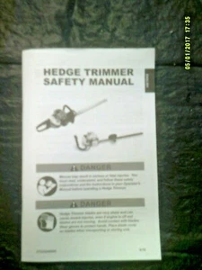 New Echo Hedge Trimmer May 2018 Safety Manual X7522240005 (English, Spanish) - Picture 1 of 2