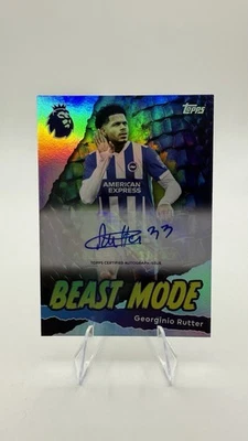 2025-26 Topps Premier League Georginio Rutter Auto Beast Mode Foil SP - Image 1 of 2