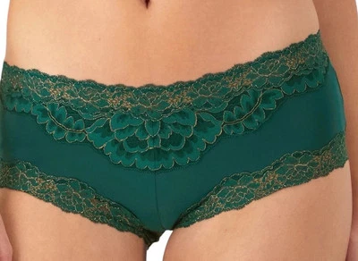 Ropa interior para mujer MAIDENFORM Cheeky Hipster 40823 encaje verde esmeralda talla S/5 Foto 1 de 4