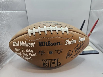  Green Bay Packers 1991 Facsimile Auto'd Wilson NFL Football Shrine Game Orak - Image 1 of 4