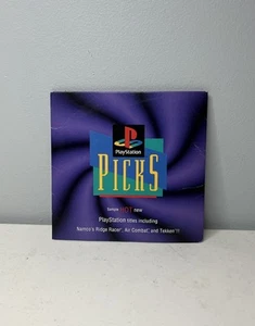 Sony Playstation 1 Picks Demo Disc CD Purple PS1 Ridge Racer, Air Combat, Tekken - Picture 1 of 2