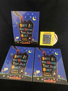 3 COPIES This is the House That Jack Built Books + Audio CD - Simms Taback - Picture 1 of 1