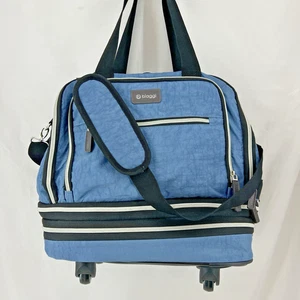 Bolsa de mano Biaggi Zipsak Boost 22" Rolling Summer Blue Spinner fácil almacenamiento - Imagen 1 de 17