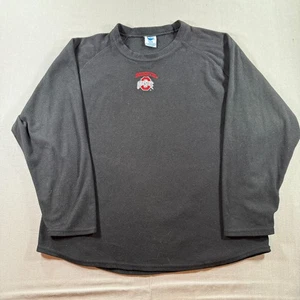 Vintage Ohio State Buckeyes Pullover Maglione Giacca Uomo XL Nero Swacket Fleece - Foto 1 di 8