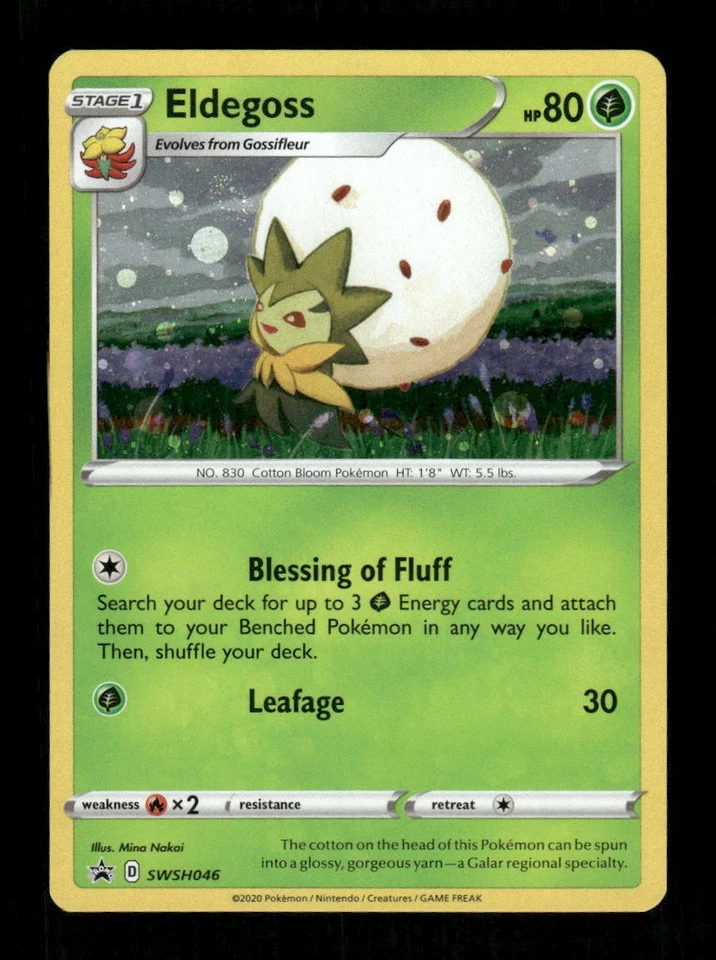 Pokemon SWSH: Sword & Shield Promo Cards #SWSH046 Eldegoss Promo - Image 1 of 2