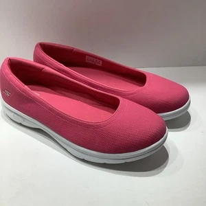 Skechers Goga Pillars Shoes Women’s Sz. 11M Pink Slip On 14303 GoWalk, New - Picture 1 of 7