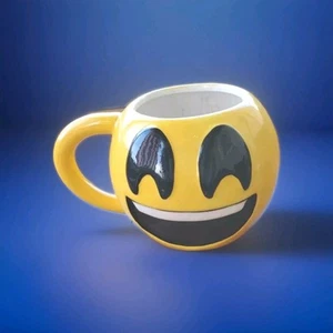 Vintage Bigmouth Inc PAC-MAN Laughing Smile Emoji Ceramic Coffee Mug 16 oz Bowl - Picture 1 of 5