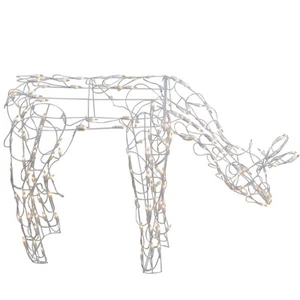Brite Star 48in White Feeding Doe Lighted Outdoor Christmas Decoration - Picture 1 of 4