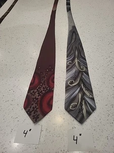 2 J. Garcia 100% Silk Neck Ties 1996 "Collection 14" - 58" - Picture 1 of 8