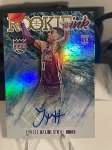 2020-21 Panini Hoops Tyrese Haliburton Rookie Ink Sacramento Kings (RC) - Picture 1 of 2