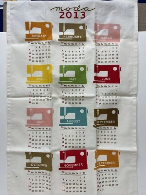 Moda Fabrics 2013 Fabric Panel 2013 Sewing Quilting Calendar - Image 1 of 4