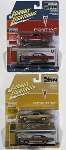 Lot Of 2 Johnny Lightning Pontiac GTO Regimental Red/ Tiger Gold Poly A and B 👀 - Picture 1 of 2