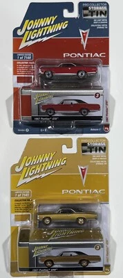Lot Of 2 Johnny Lightning Pontiac GTO Regimental Red/ Tiger Gold Poly A and B 👀 - Image 1 of 2