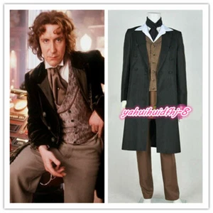 Doctor Who 8th Dr Paul McGann Suit Outfit Cosplay Costume Halloween - Picture 1 of 11