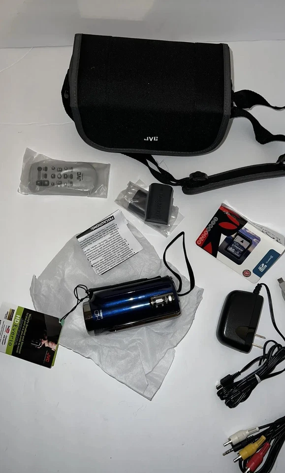 JVC GZ-HD300AU HD VIDEO PLUS20X OPTICAL ZOOM Full HD And Extras! New, Never Used - Image 1 of 4