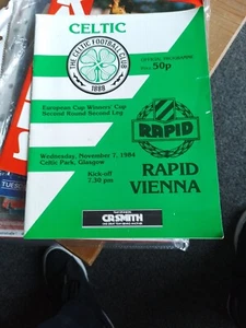Celtic V Rapid Vienna - 1984/85 Cup Winners Cup (2R 2L) - 7th November 1984 - Picture 1 of 3