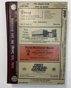 Polk's Cedar Falls, Iowa Directory 1975 Black Hawk County HB Vintage Geneology - Picture 1 of 9