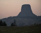 Devils Tower National Monument in Wyoming at sunset Photo Print