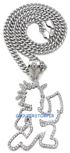 Nuevo Collar Colgante Juggalo 24 Pulgadas Estilo Cubano Cadena Loco - Imagen 1 de 5