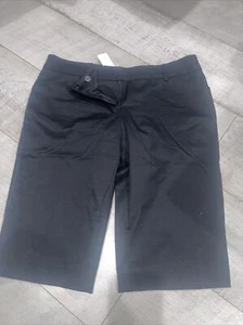 NWT 7th Avenue NY And Co Black Bermuda 8 - Picture 1 of 2
