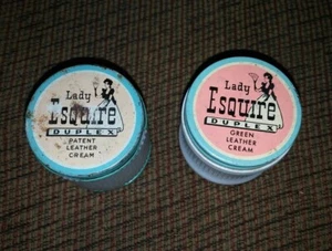Vtg Lady Esquire Duplex Leather Cream Shoe Polish/ Lot of 2 - Picture 1 of 4
