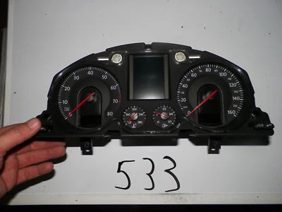 09 2009 VOLKSWAGEN PASSAT TACH TEMPERATURA COMBUSTIBLE VELOCÍMETRO CUADERNO DE CABEZA MEDIDORES 71 K Foto 1 de 4