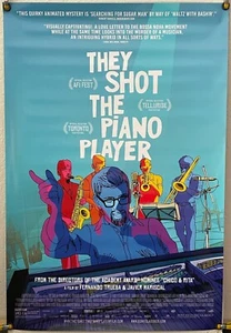 PÓSTER DE PELÍCULA DE UNA HOJA ORIGINAL RODADO THEY SHOT THE PIAN PLAYER DS (2024) - Imagen 1 de 1