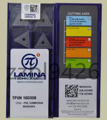 Insertos de carburo CNC TPUN160308 LT30 10 piezas originales Foto 1 de 2