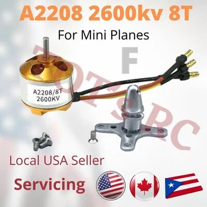 A2208 1100kv 1400kv 1800kv 2600kv Outrunner Brushless Motor Airplane drone FPV - Picture 1 of 13