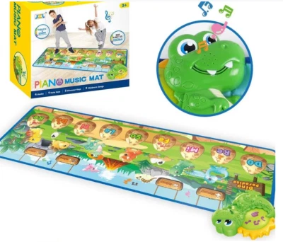 Напольный музыкальный коврик для фортепиано для детей 47 x 15 дюймов - Изображение 1 из 4