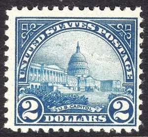 #572 F-VF MNH OG-GREAT LOOKING $2 U.S. CAPITOL STAMP!! (REM #572-6) - Picture 1 of 2