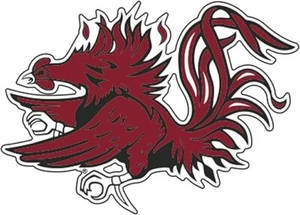 South Carolina "Gamecock" 6" Car Magnet - Picture 1 of 1