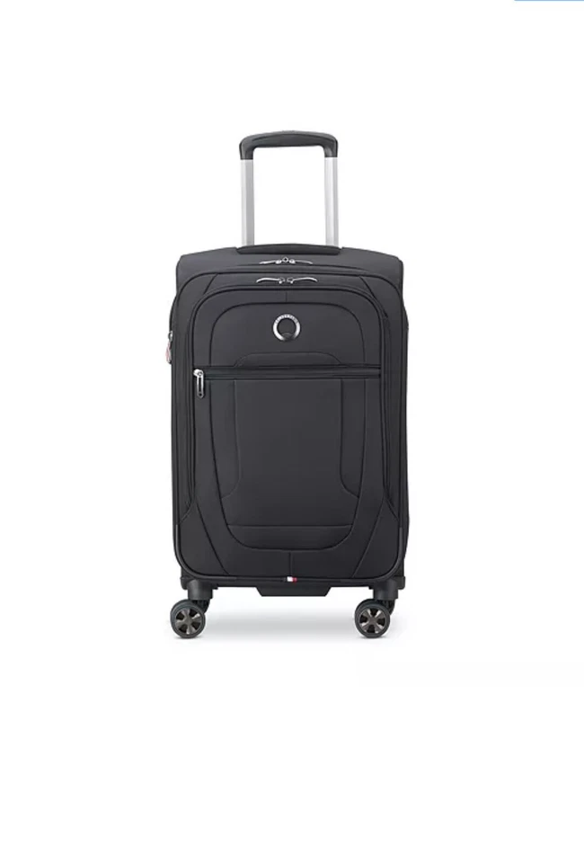 Delsey Paris Helium DLX 22" Spinner Carry On Suitcase Black - Image 1 of 4
