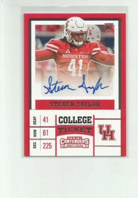 2017 PANINI CONTENDERS DRAFT PICKS #249 STEVEN TAYLOR AUTO RC - Image 1 of 2