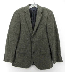 J Crew Sport Coat Men 36 Gray Ludlow Tweed Blazer English Wool Jacket Preppy - Picture 1 of 13