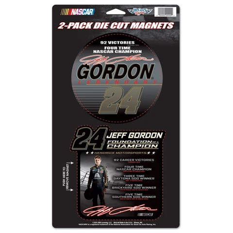 Jeff Gordon Wincraft 2015 #24 Foundation of a Champion 5x9 2 Piece Magnet Set Cover