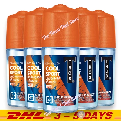 TROS Roll-On Deodorant Cool Sport 45 ml pack of 5 - Image 1 of 2