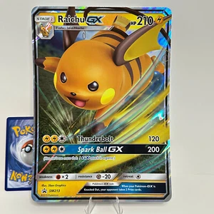 Juego de cartas coleccionables Pokémon Raichu GX Jumbo SM Promos SM213 2019 - Imagen 1 de 9