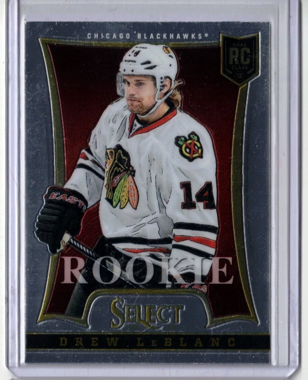 DREW LeBLANC 13/14 Panini Select #191 Rookie RC Chicago Blackhawks Hockey Card - Image 1 of 2