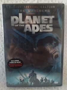 Planet Of The Apes 2 disc DVD 2001 w/CD ROM Widescreen Special Edition New Seale