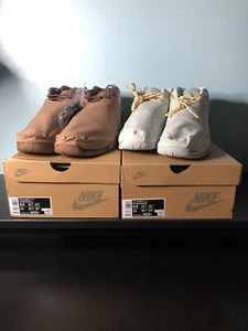 Nike Air Trainer 1 x Travis Scott grigio e grano **SCATOLA DANNI** ENTRAMBE LE DS TAGLIA 9,5 - Foto 1 di 12