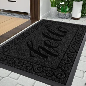 Hello Door Mat Outdoor Welcome Front Door Mats for Outside Entrance Heavy Dut... - Picture 1 of 7