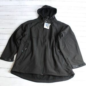 Northfield Men's Soft Shell Jacket Size XL Black Water Resistant Fleece Lined