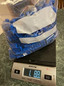 Lego Bulk Blue 1 1/2 Pounds LBS Parts & Pieces BULK LOT bricks blocks plates #6 - Picture 1 of 3