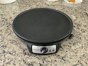 NutriChef PCRM12 Electric Crepe Maker / Griddle Hot Plate Cooktop Round 12''...
