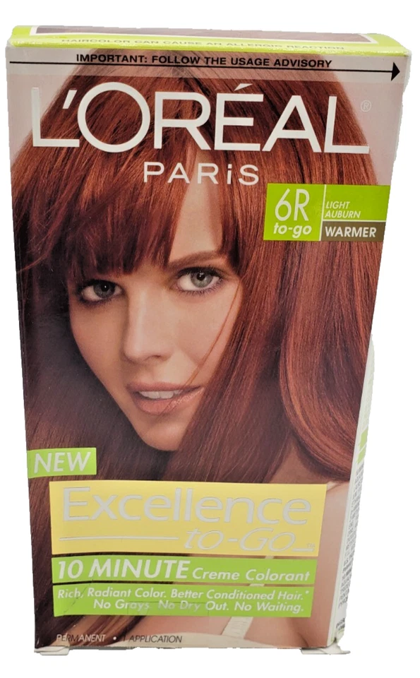 NUEVO L'OREAL Excellence TO-GO 10 MIN CREMA COLORANTE-6R TO-GO CASTAÑO ROJIZO CLARO Foto 1 de 1