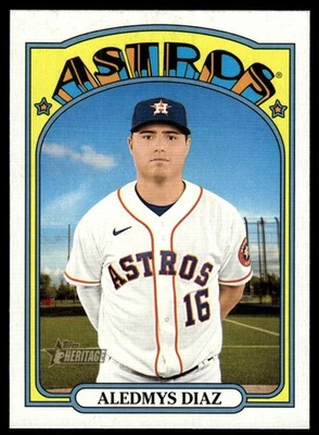 2021 Topps Heritage Aledmys Diaz Houston Astros #553 8387 - Image 1 of 2