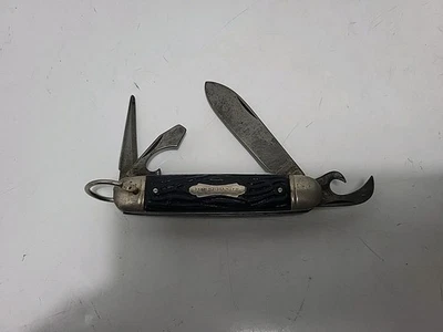 Vintage Colonial USA FOREST MASTER Scout Utility Camp 4-Blade Pocket Knife - Image 1 of 3